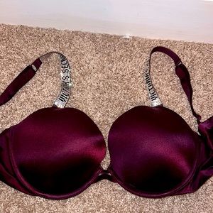 victoria’s secret rinestone strap bombshell push-up bra